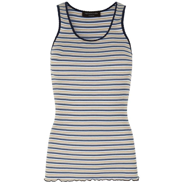 Rosemunde Top, Blue Multi Stripe 